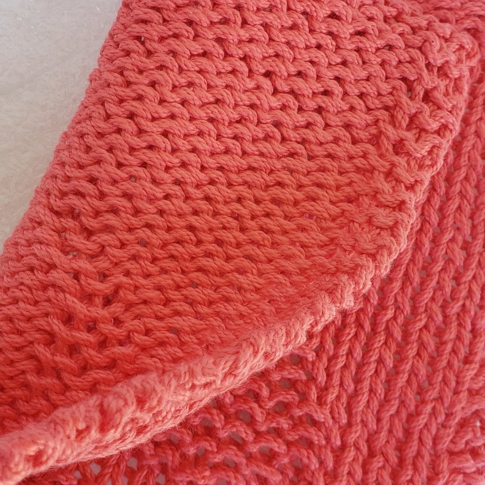 Handmade Knit Cat Washcloth
